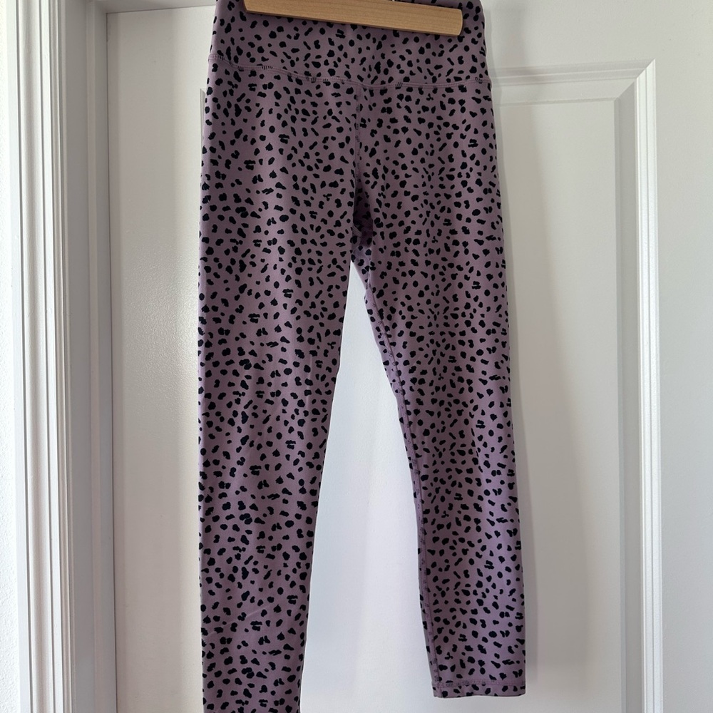 Woman’s Zia Purple and Black Patterned Leggings